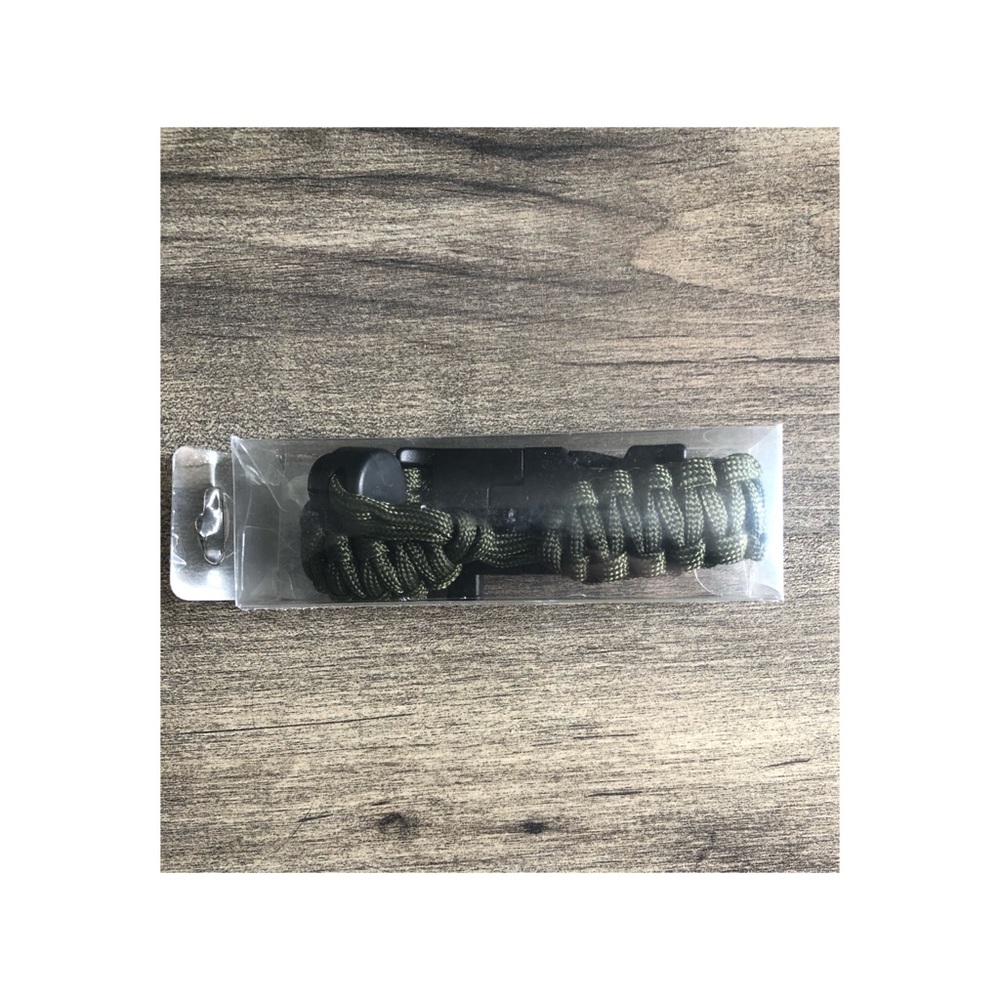 Army Green Paracord Survival Bracelet